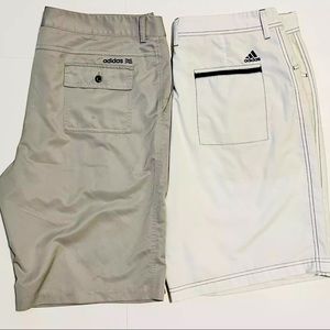 Pair of Adidas Climalite Mens Size 38 Grey & Black Golf Shorts